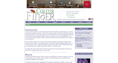 Desktop Screenshot of coleusfinder.org